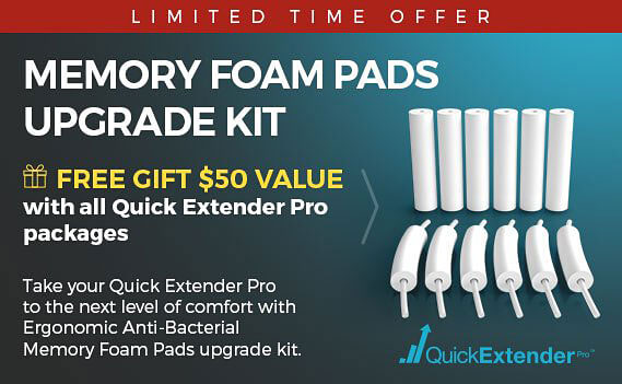 quick extender memory foam pads