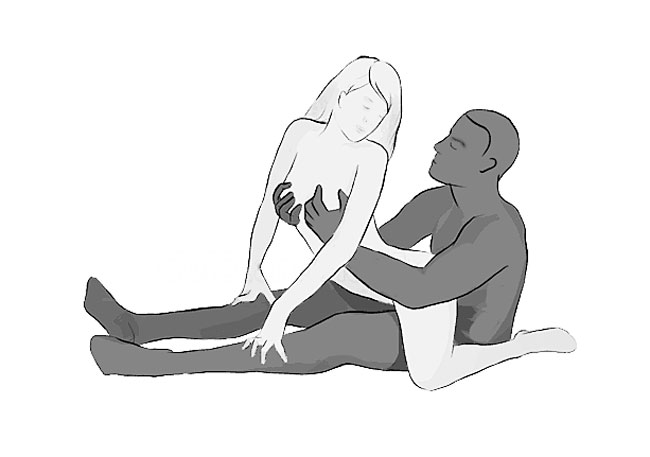 reverse cowgirl position for a curved down penis