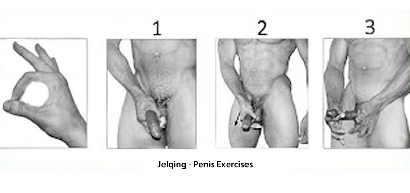 jelqing and penis exercises to straighten a bent erection